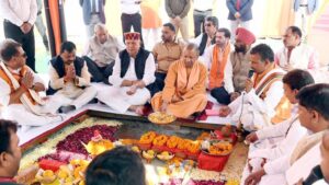 Yogi Adityanath in Kushinagar