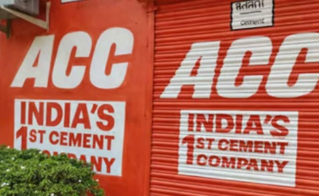 Adani Group की सीमेंट कंपनी Acc ने दूसरी तिमाही के नतीजे किए पेश, आय 4,614 करोड़ रुपये रही