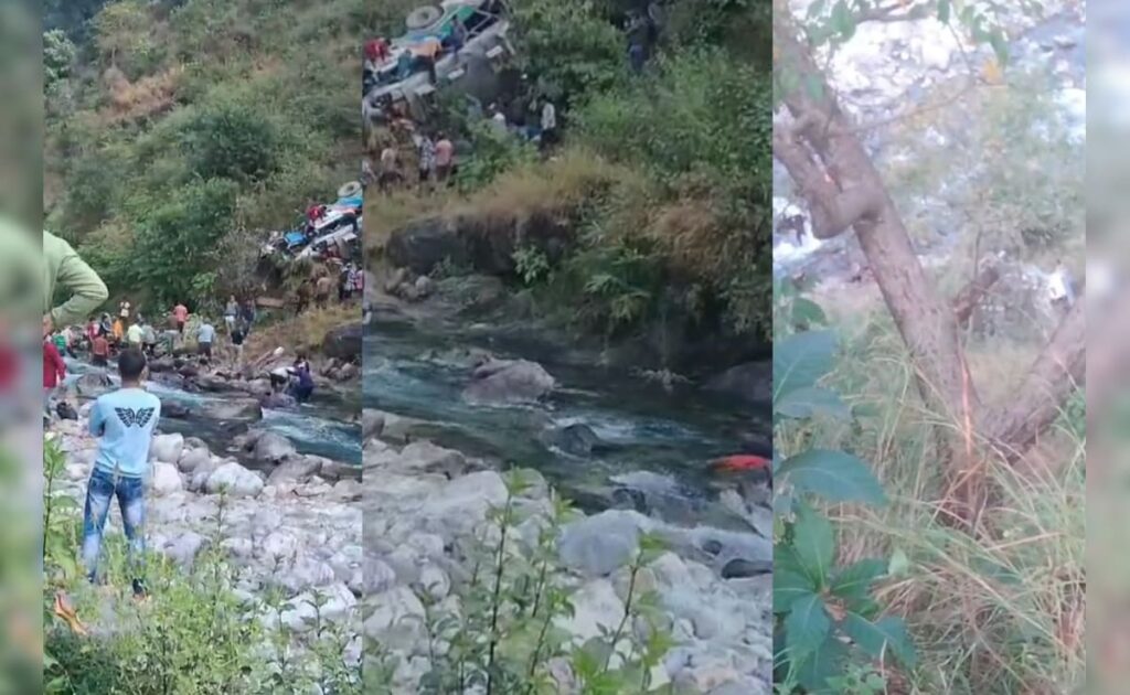 उत्तराखंड के अल्मोड़ा में खाई में गिरी बस, 45 लोग थे सवार, कई लोगों की मौत की आशंका