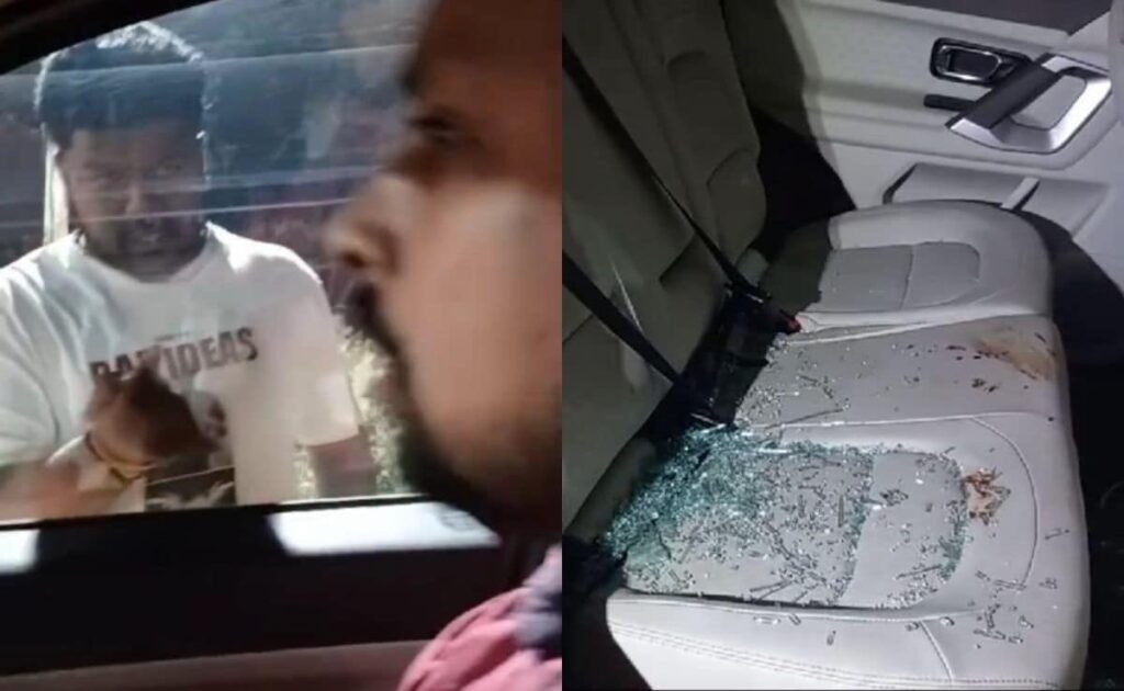 बेहद खौफनाक! कार के अंदर चीखता रहा परिवार,आरोपी मारते रहे डंडा, बेंगलुरु रोडरेज का वीडियो हुआ वायरल 