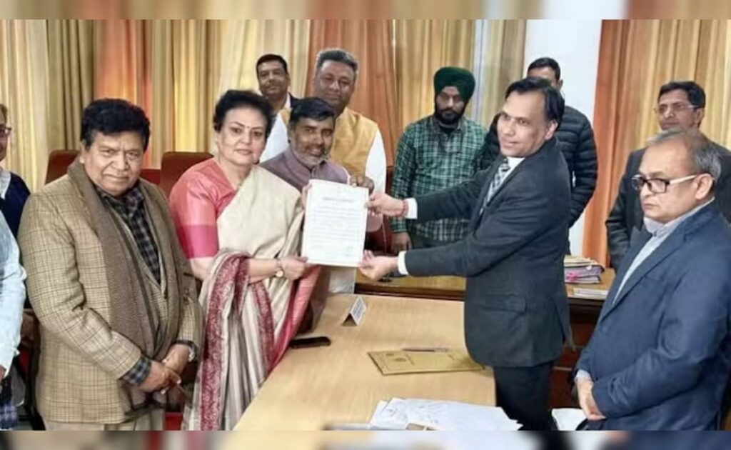 Bjp की रेखा शर्मा निर्विरोध राज्यसभा सांसद चुनी गईं, हरियाणा से उच्च सदन जाने वाली छठी महिला बनीं