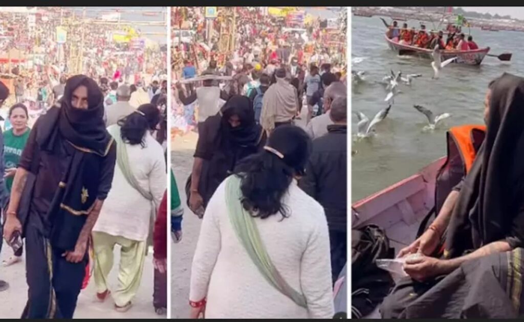 काले कपड़ों में खुद को छुपा कर पत्नी संग महाकुंभ पहुंचे रेमो डिसूजा, संगम में डुबकी लगाई, की नाव की सवारी, संतों का लिया आशीर्वाद 
