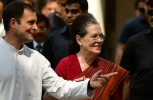 Sonia Gandhi with Rahul