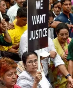 Wrestlers protest