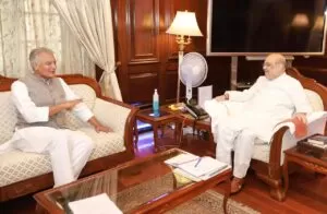 Sunil Jakhar with Amit Shah