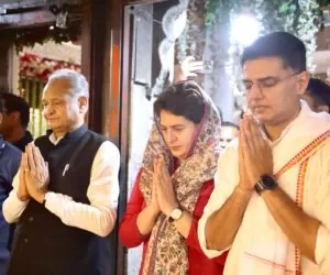 Ashok Gehlot Sachin Pilot Priyanka Gandhi