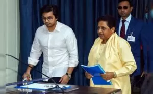 mayawati with akash anand